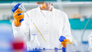 Scientist in the lab